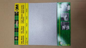 Schuurpapier, 3M, P80, 4 vellen afm. 230 x 280 mm