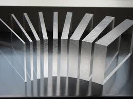 Perspex / Acrylic plate is extruded, clear transparent, 5 mm, per m 2
