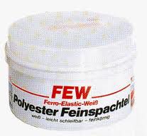 Polyester FEW-fijnplamuur, 500 gr. incl. harder
