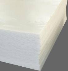 Plastic HDPE / PE sheet, milk-white, 4 mm per m 2