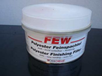 Polyester putty, FEW fine finishing filler 2 kg incl. Hardener