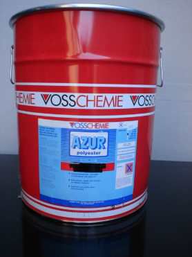 Polyester Resin Azur, 30 kg without MEKP hardener