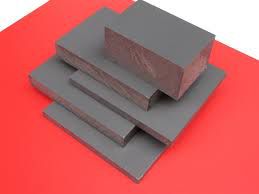 Plastic PVC sheet, white or gray, 2 mm per m2