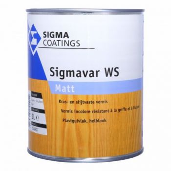 Sigma Sigmavar WS Matt, watergedragen matte, blanke lak,  1 liter