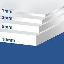 Plaque en matière plastique PTFE (téflon), blanc, 1200 x 1200 x prix 4 mm par disque entier