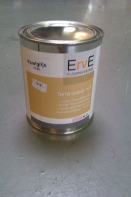 Terravoss parelgrijze vloercoating ( = Terracolour HG ), 1 kg verpakking