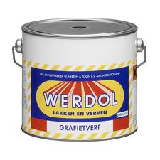 Werdol Grafietverf Donkergrijs, 2 liter